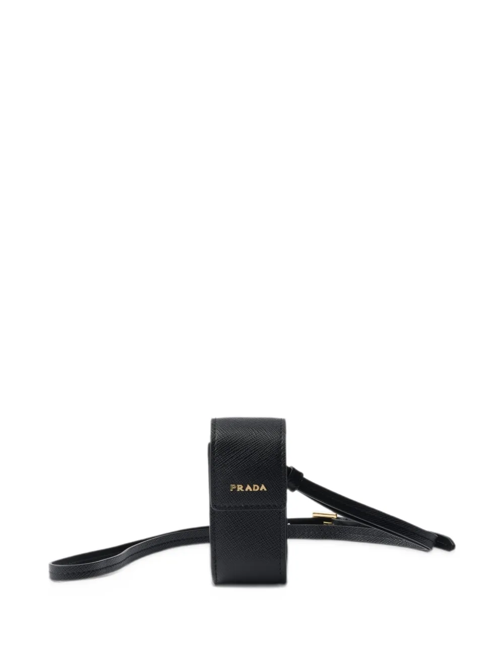 Prada Saffiano lipstick holder Zwart