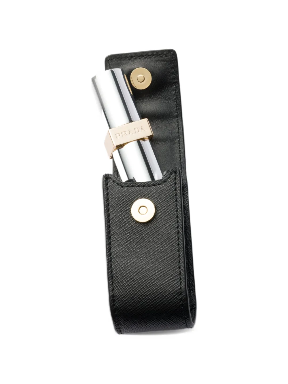 Prada Saffiano lipstick holder Zwart