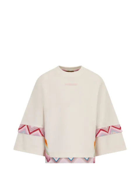 Missoni Kids zigzag-print raglan-sleeve sweatshirt