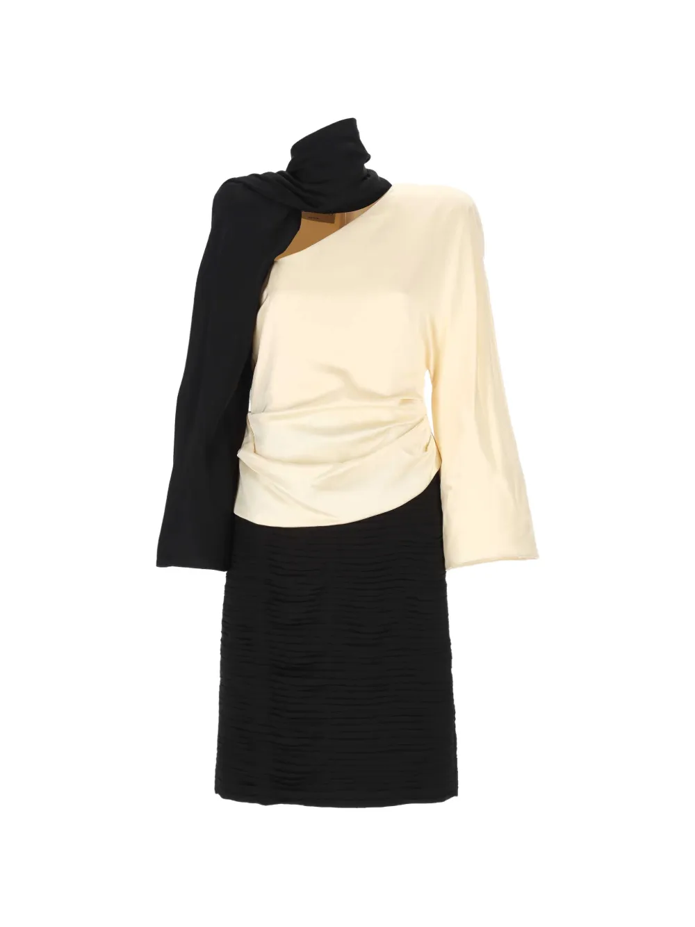 Valentino Garavani draped mini dress Zwart