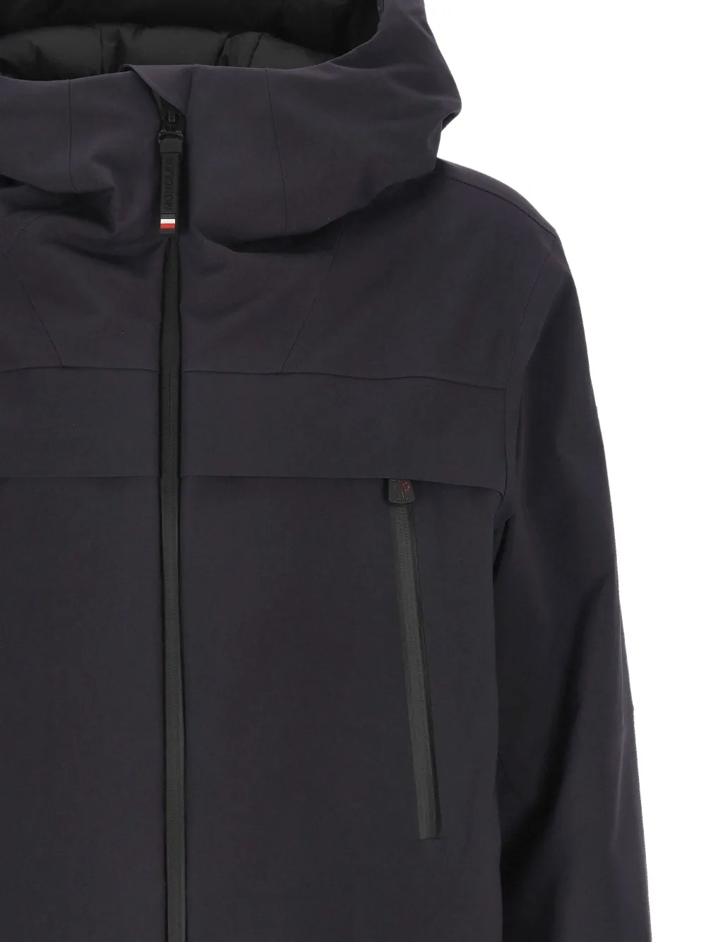 Moncler Grenoble Chanavey hooded zip-up ski jacket Blauw