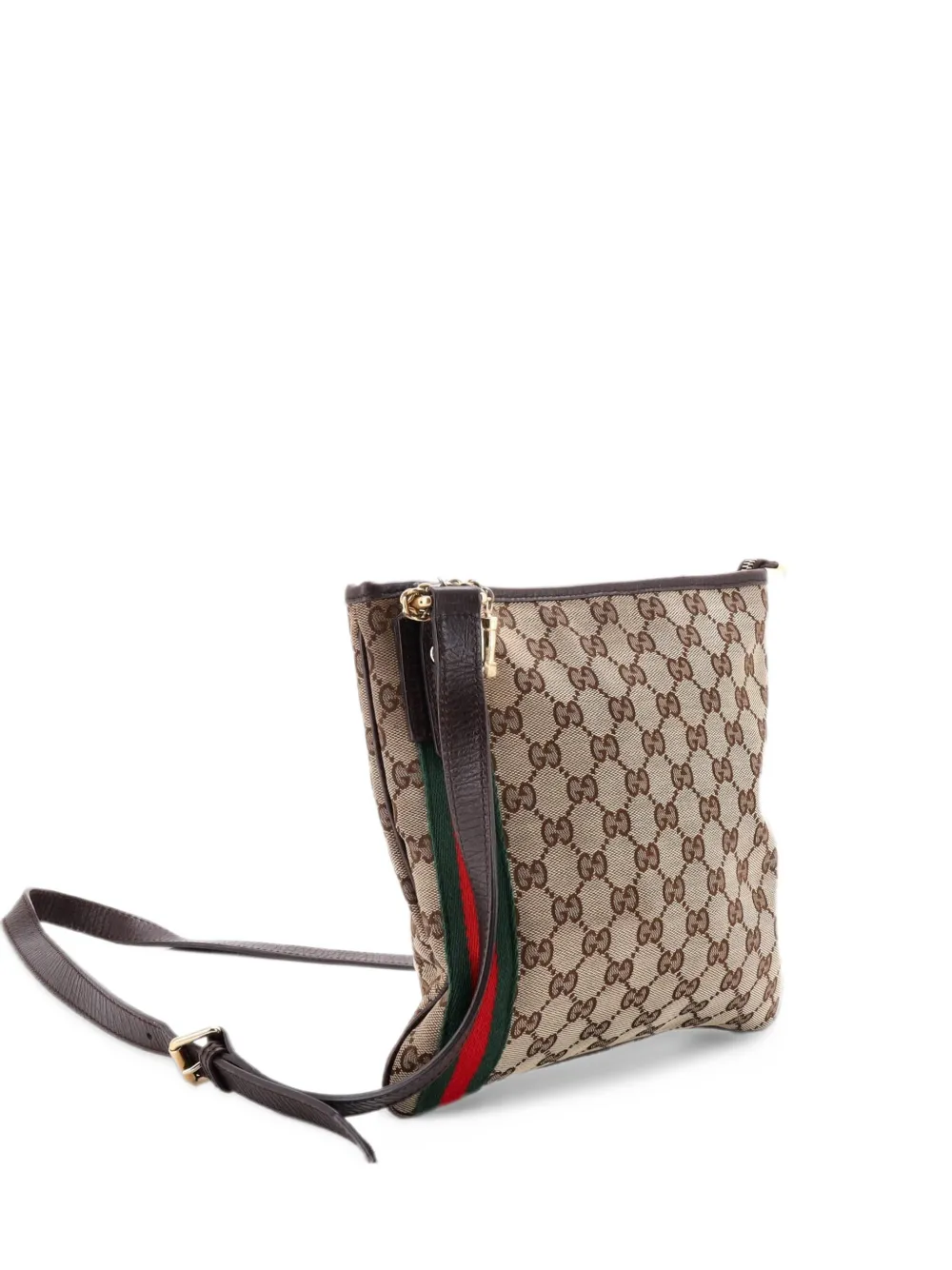 Gucci Pre-Owned Jolicoeur Messenger Bag GG Canvas crossbody bag - Marrone