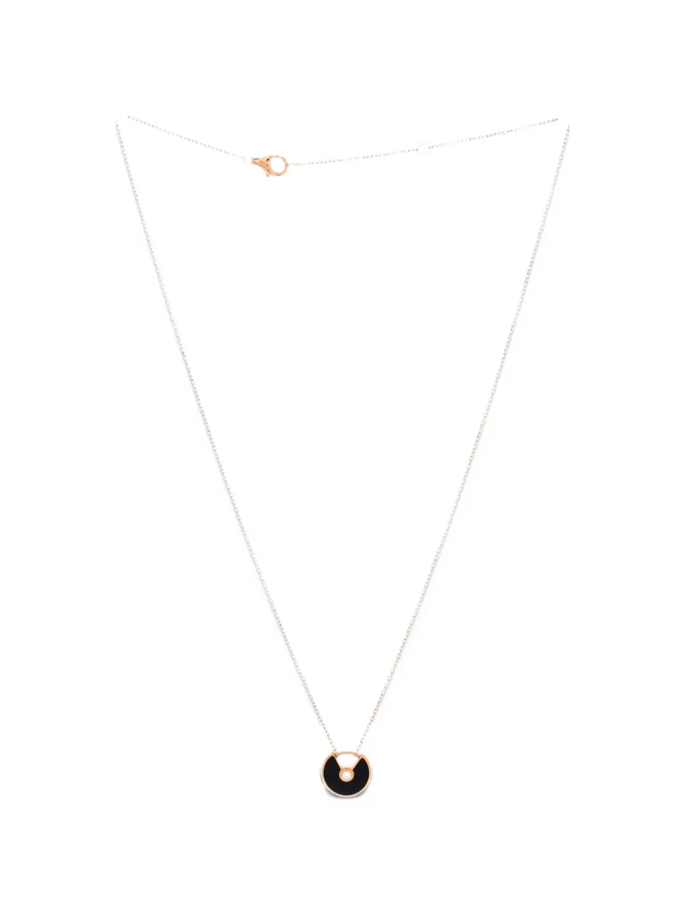 Cartier Amulette de Cartier Pendant 18K Rose Gold with Onyx and Diamond XS necklace - Rosa