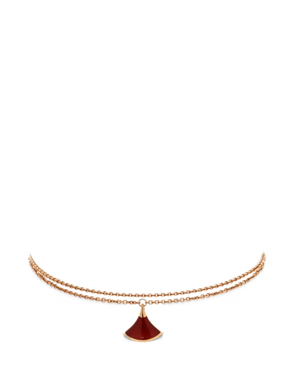 Bvlgari Pre-Owned Divas' Dream 18K Rose Gold with Carnelian bracelet - Rosso