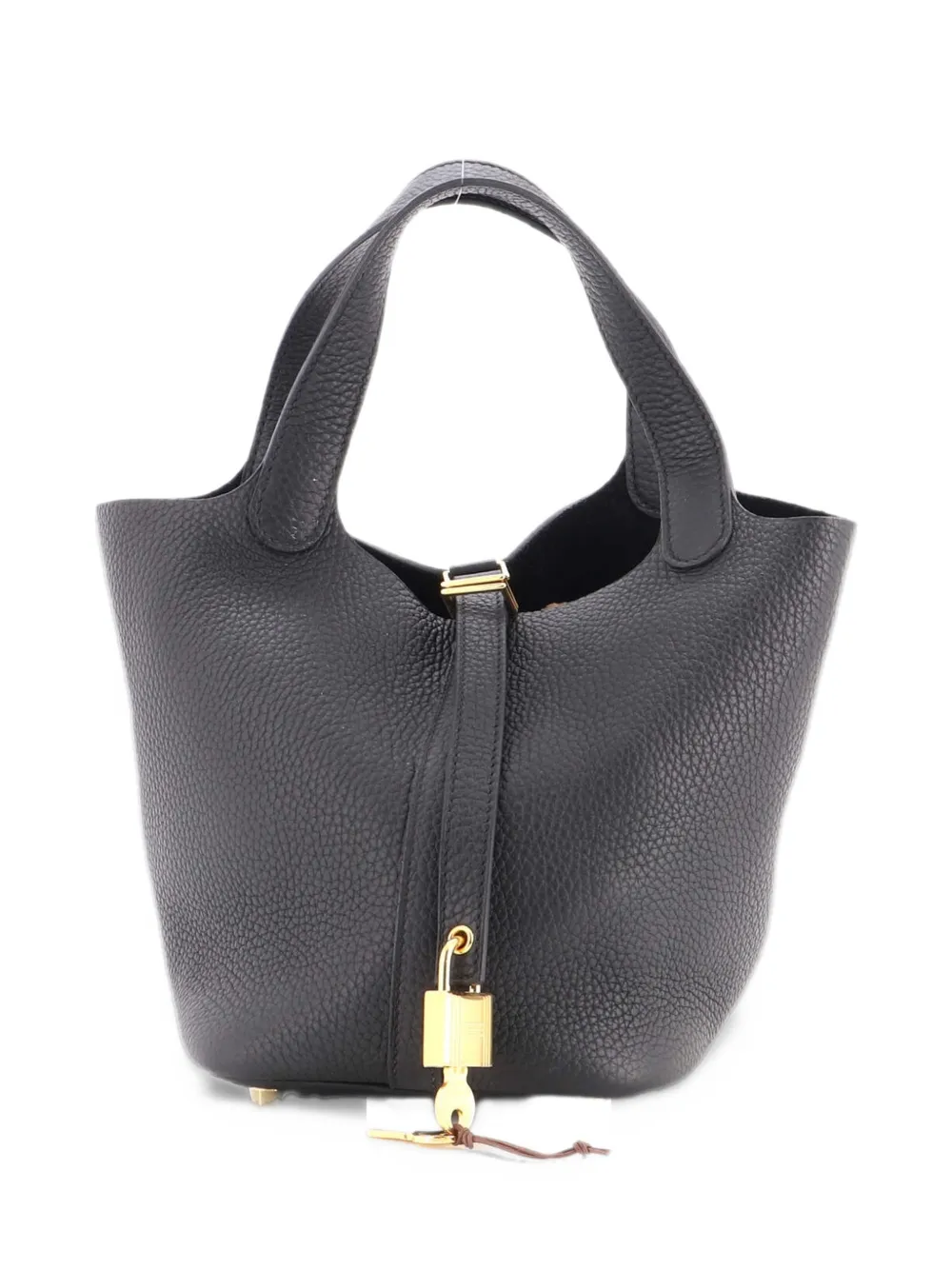Hermès Pre-Owned Picotin Lock Bag Clemence PM bucket bag - Nero
