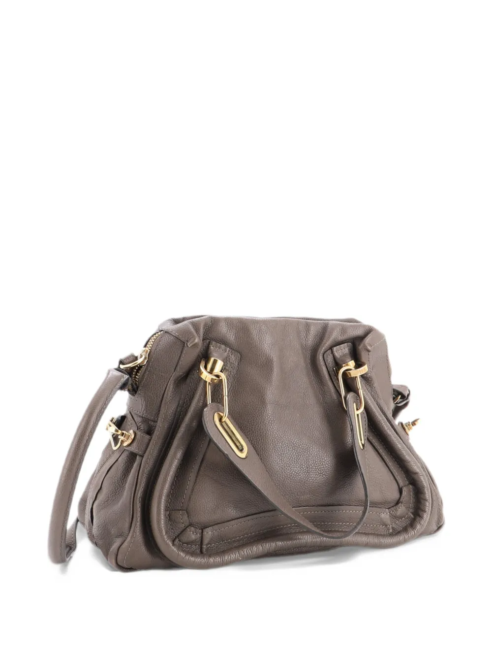 Chloé Pre-Owned Paraty Top Handle Bag Leather Medium satchel - Marrone