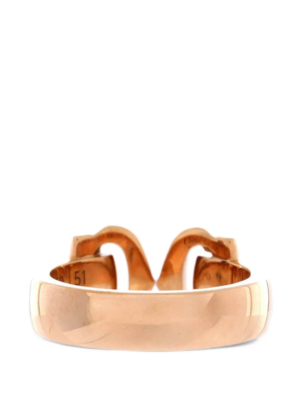 Cartier Vintage C de Cartier 18K Rose Gold with Diamonds ring - Rosa