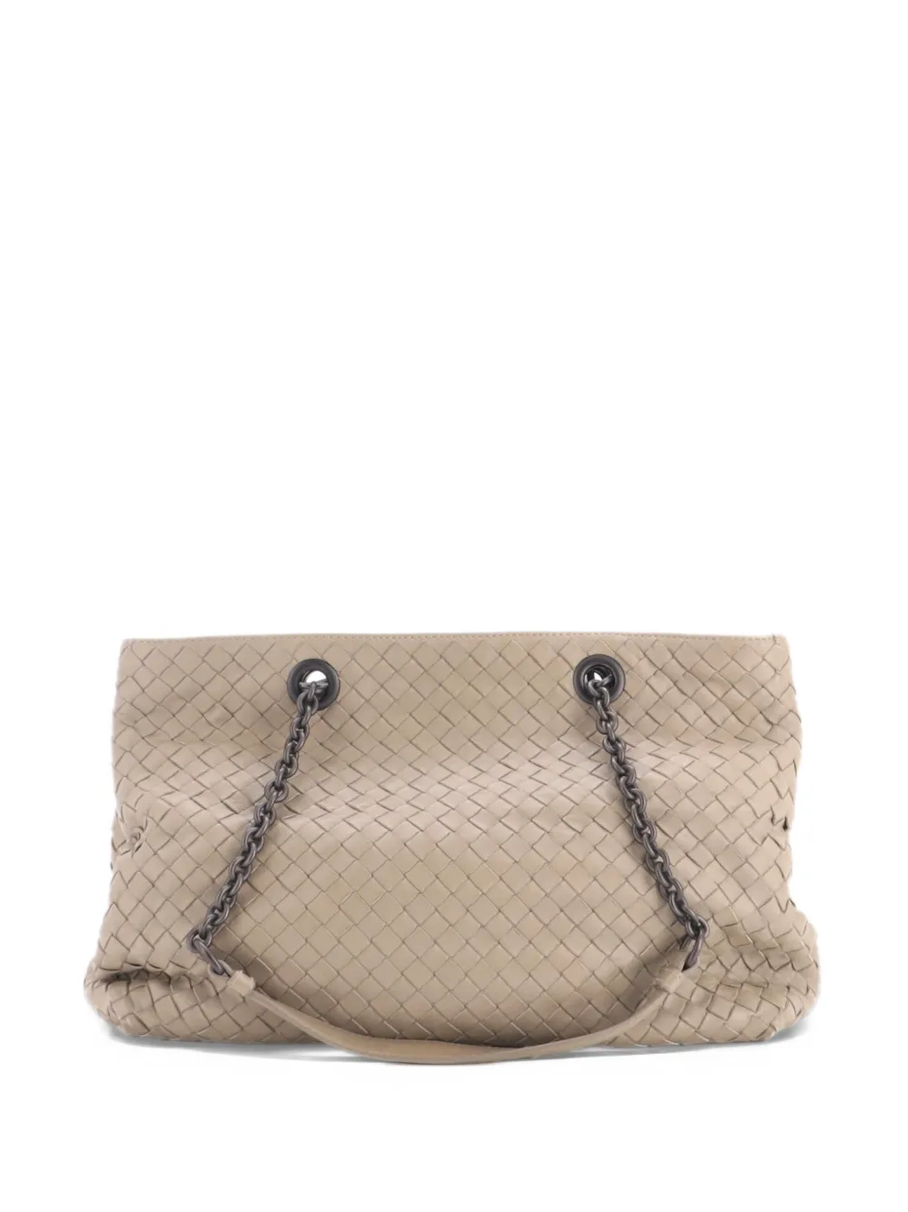 Bottega Veneta Pre-Owned Double Chain Intrecciato Nappa Medium tote bag - Toni neutri