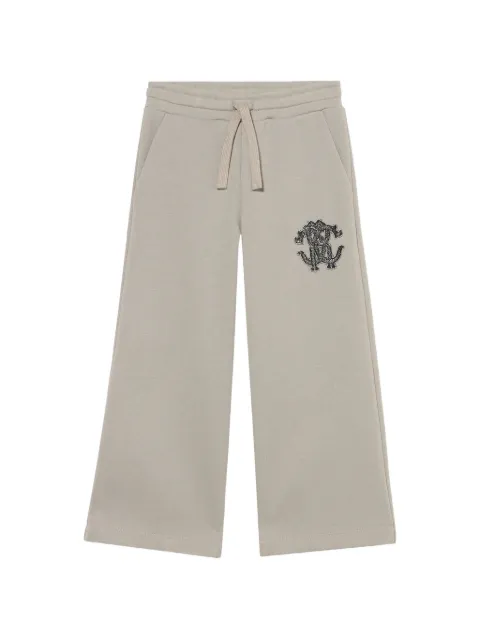 Roberto Cavalli Junior pants con parche del monograma