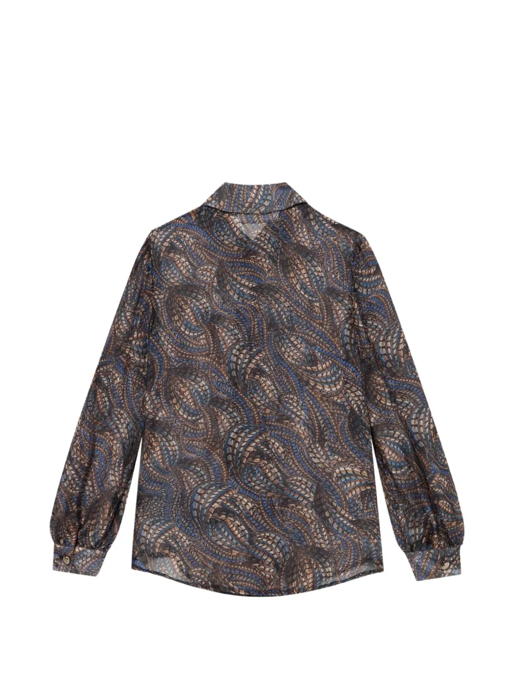 Roberto Cavalli Junior python-print shirt Bruin
