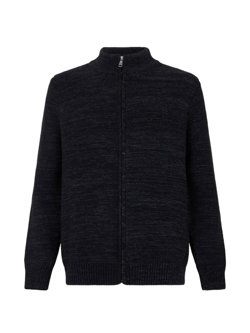 Roberto Cavalli zip-up ribbed-knit cardigan Grijs