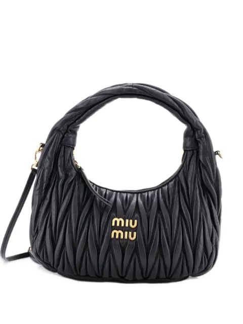 Miu Miu Pre-Owned bolsa hobo Wander pequeña de piel en Matelasse