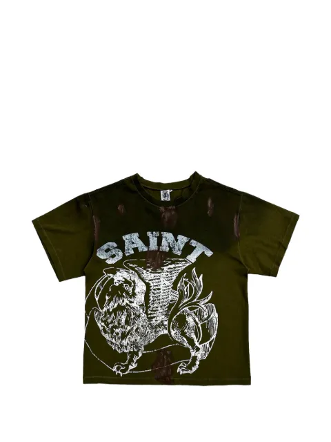 Saint Vanity Griffin distressed T-shirt