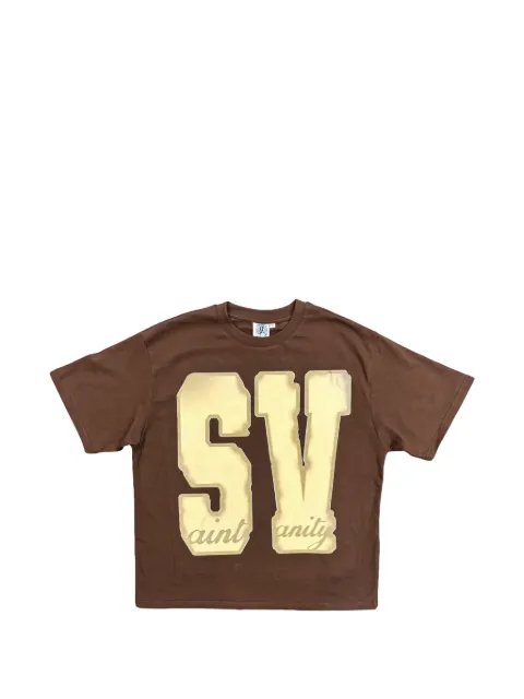 Saint Vanity logo-print cotton T-shirt