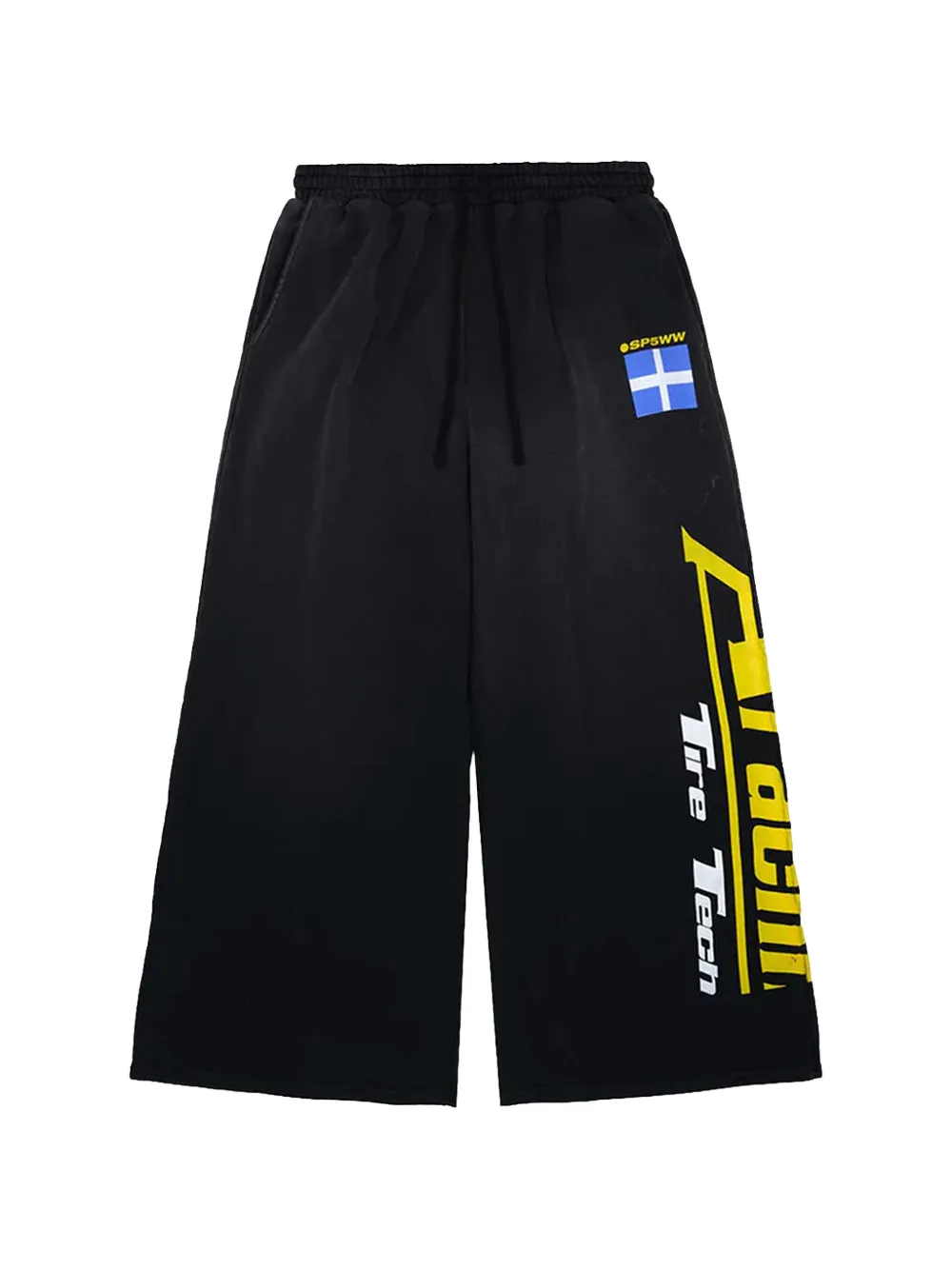 SP5DER Jumbo logo-print track pants - Nero