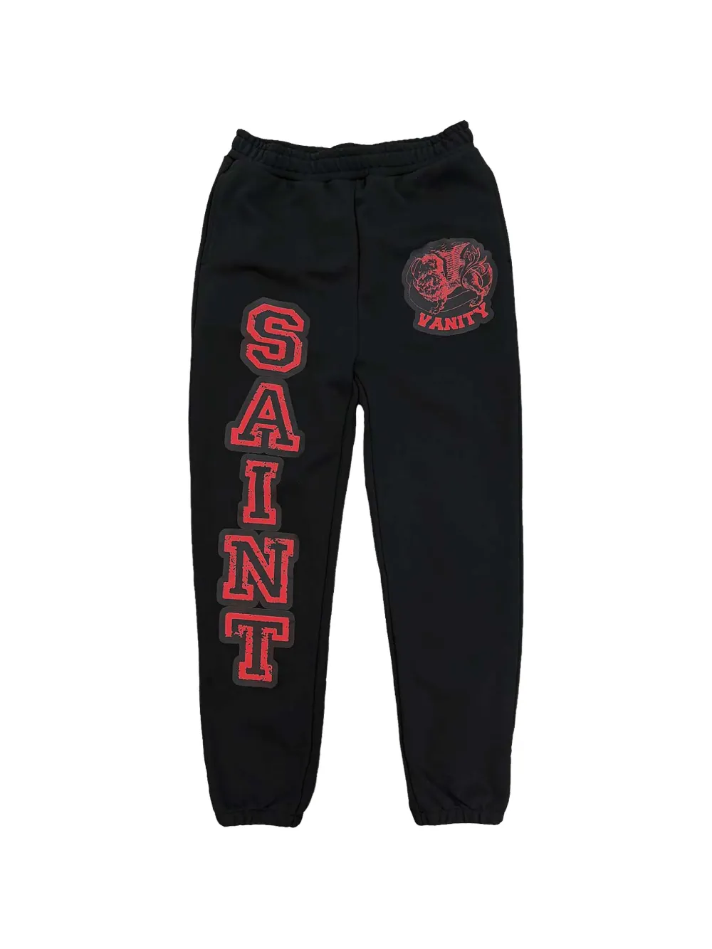 Saint Vanity Griffin patch-detail track pants - Nero
