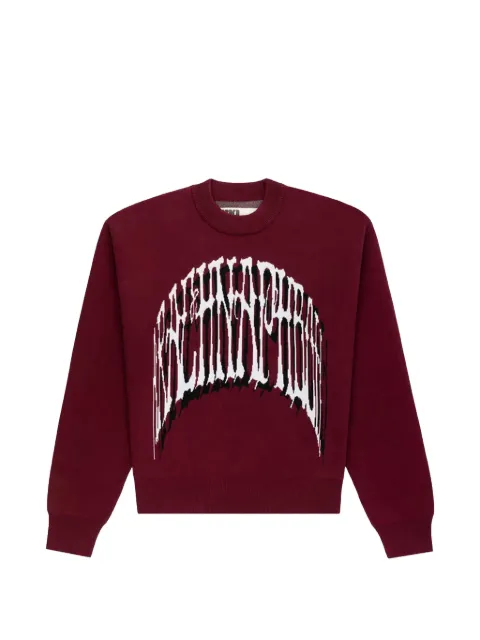 SP5DER Arachnophobia logo-print sweater