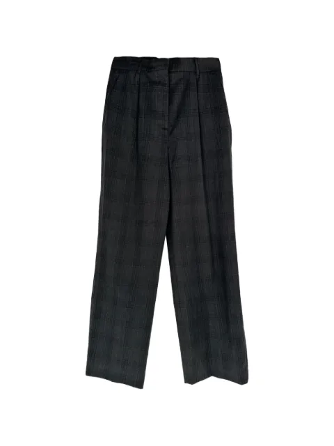 Ba&Sh plaid straight-leg trousers