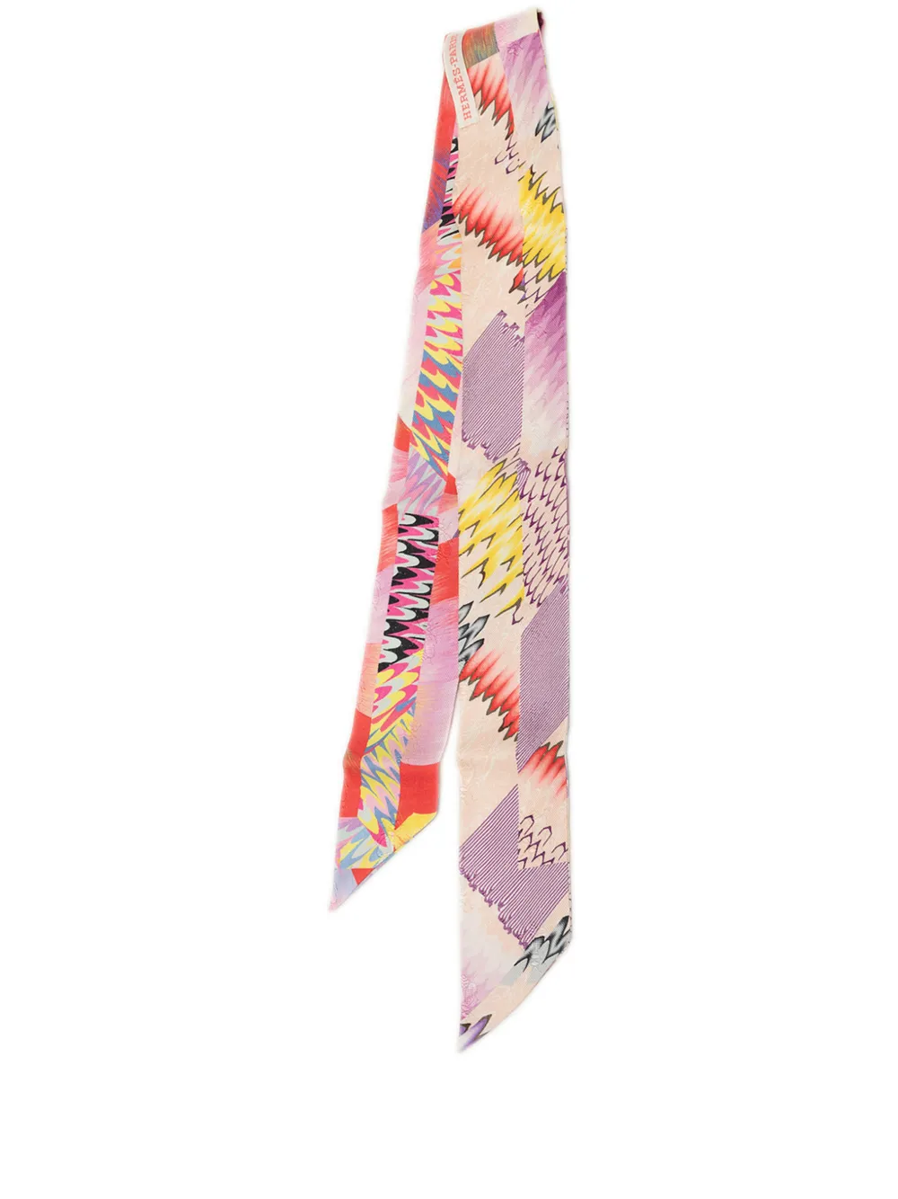 Hermès Pre-Owned 2021-2026 All Over Marble Silk Twilly Scarf scarves - Rosa