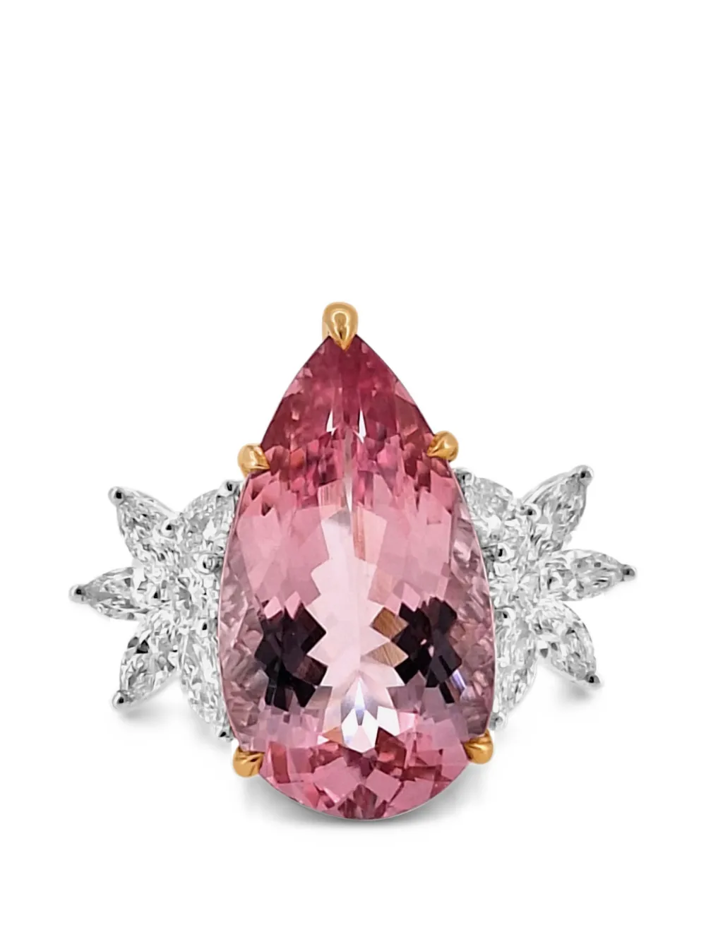 HYT Jewelry embellished morganite and diamond ring - Rosa