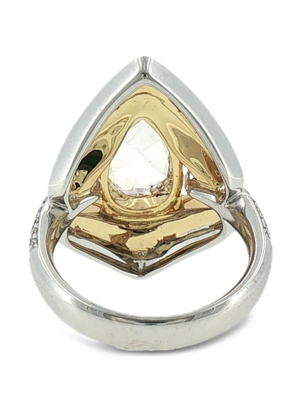 HYT Jewelry embellished cocktail diamond ring - Argento
