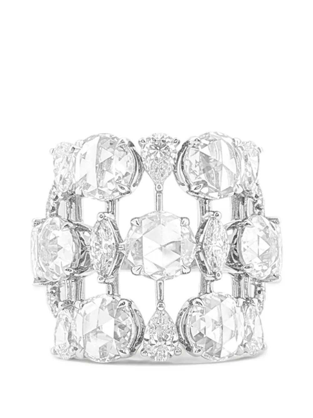 HYT Jewelry embellished diamond ring - Argento