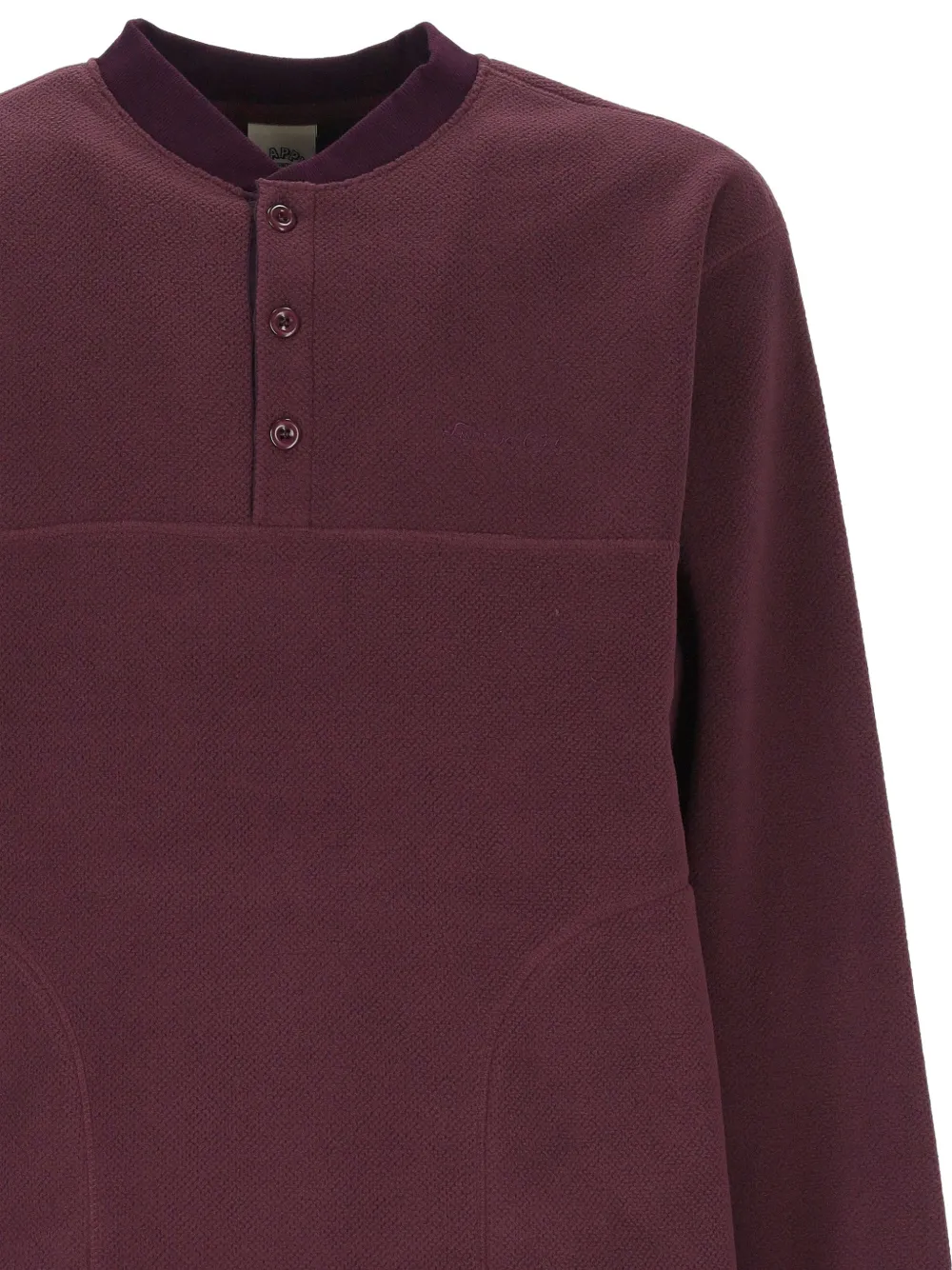KAPPY button-placket sweater Rood