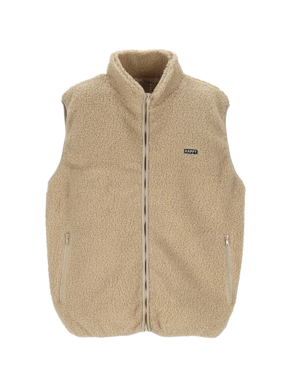 KAPPY fleece-texture gilet - Neutrals
