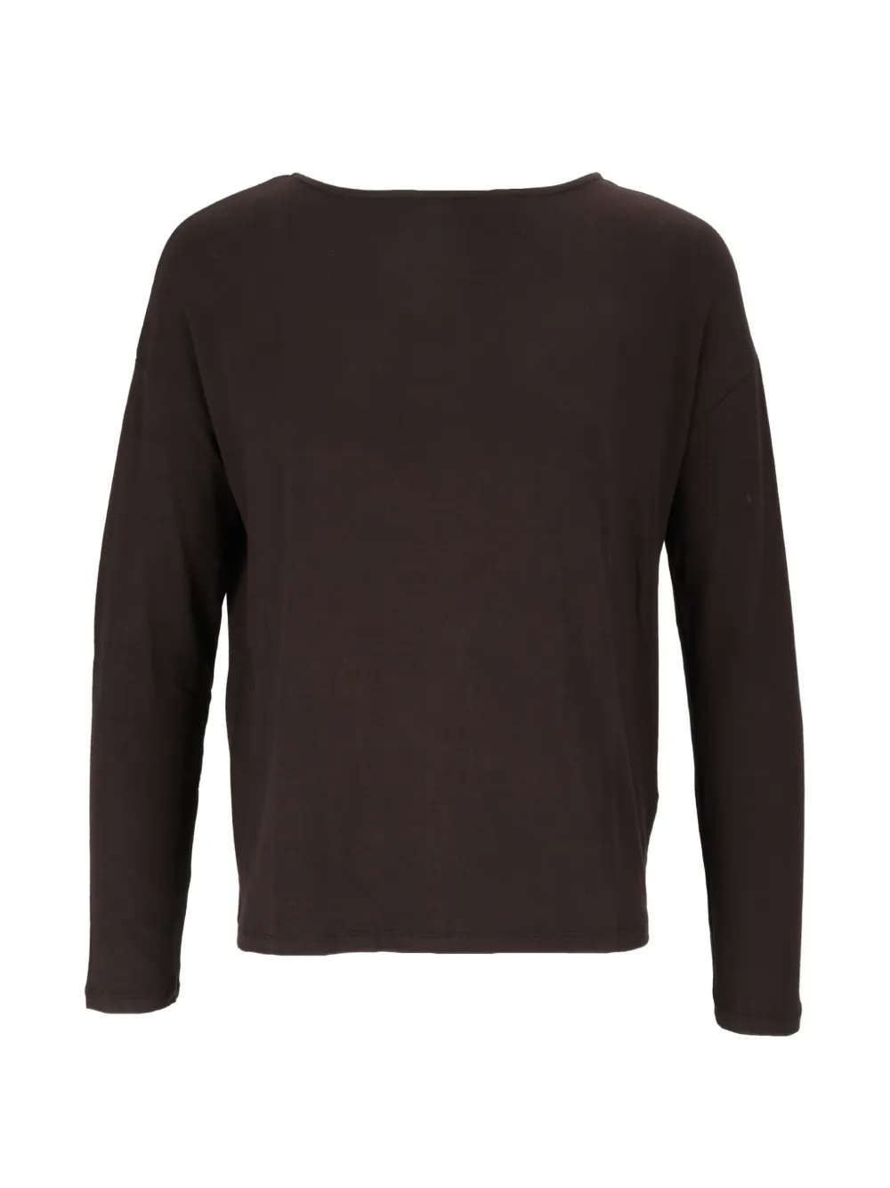 Majestic Filatures boat-neck long-sleeve T-shirt Bruin