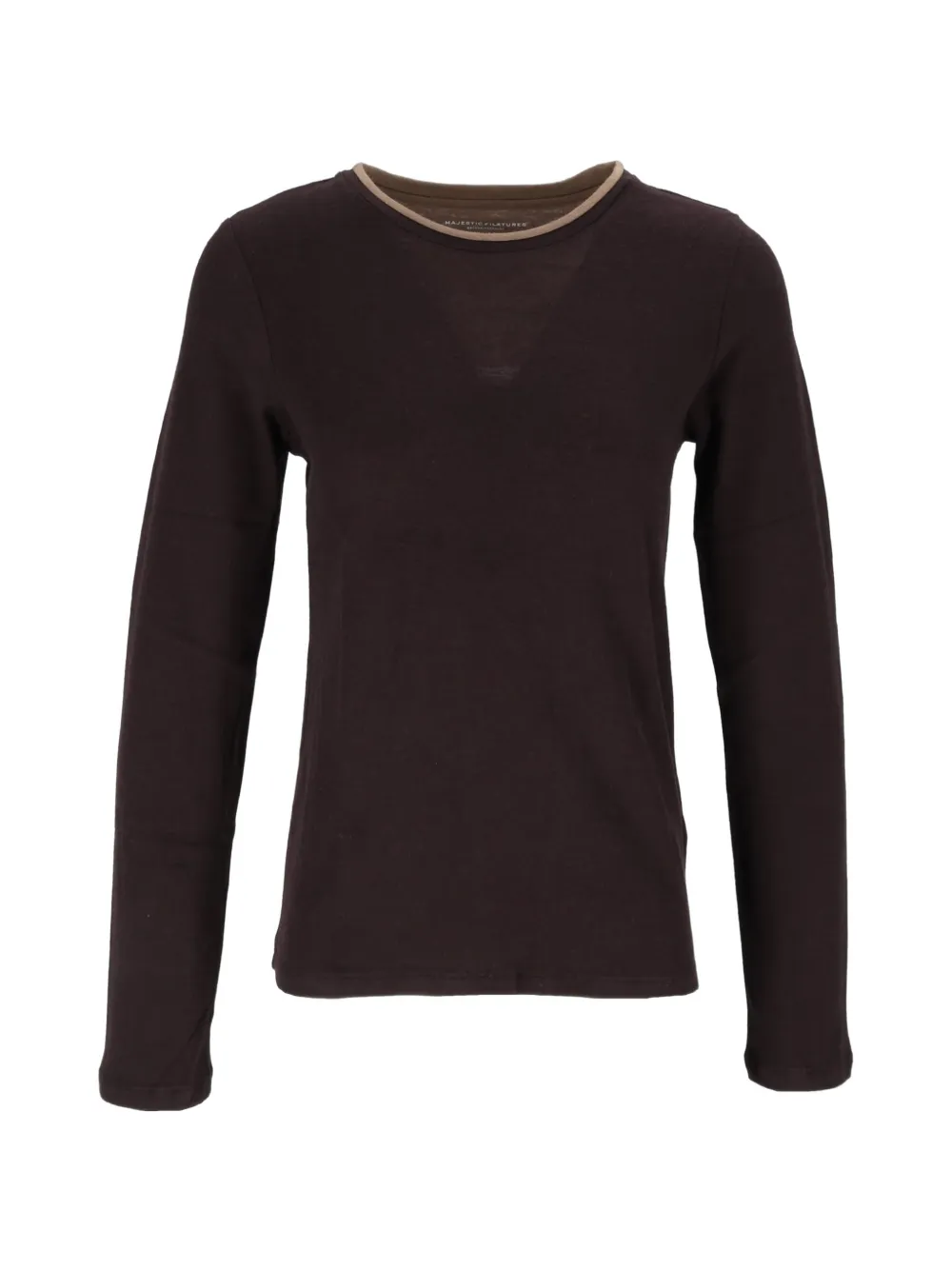 Majestic Filatures long-sleeve T-shirt Bruin