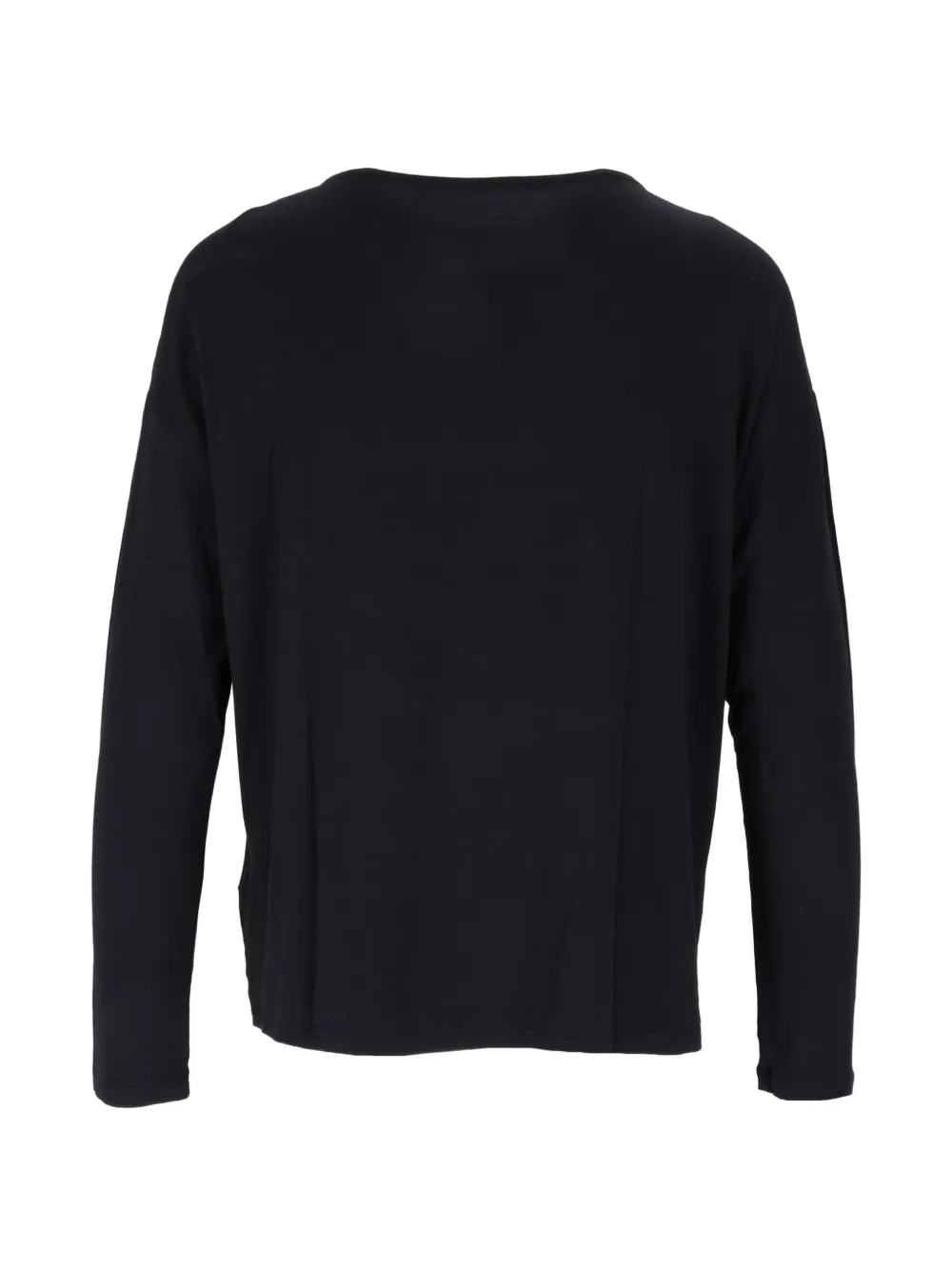 Majestic Filatures boat-neck long-sleeve T-shirt Zwart