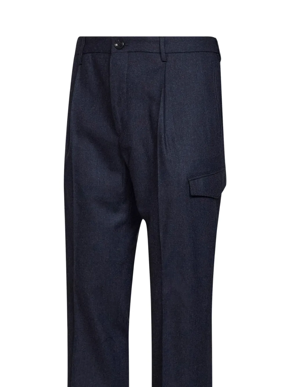 Tagliatore pleated tapered trousers Blauw
