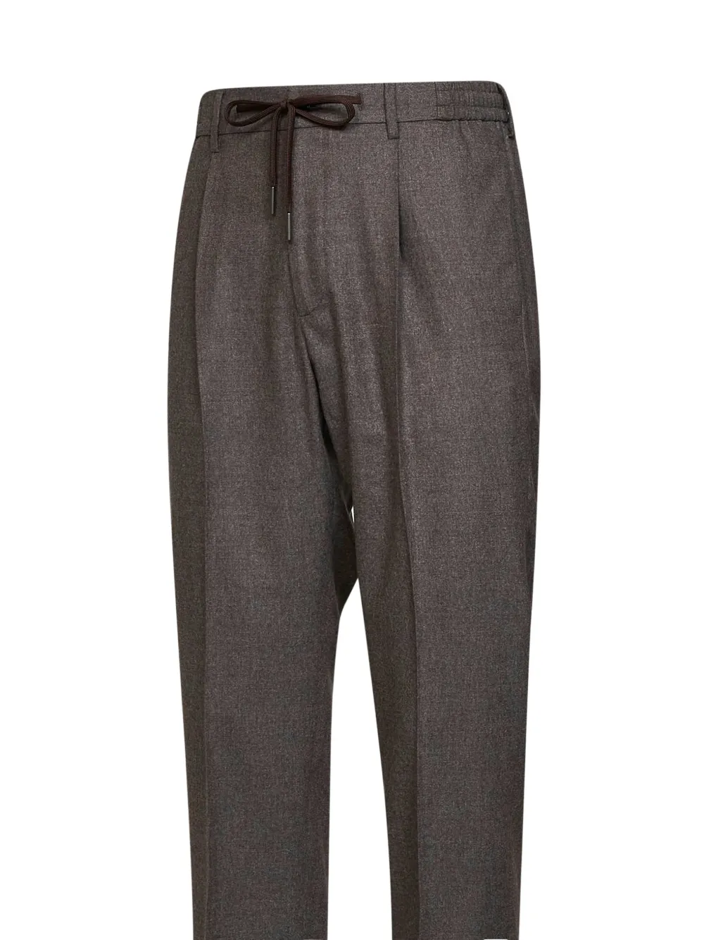 Tagliatore pleated drawstring trousers Grijs