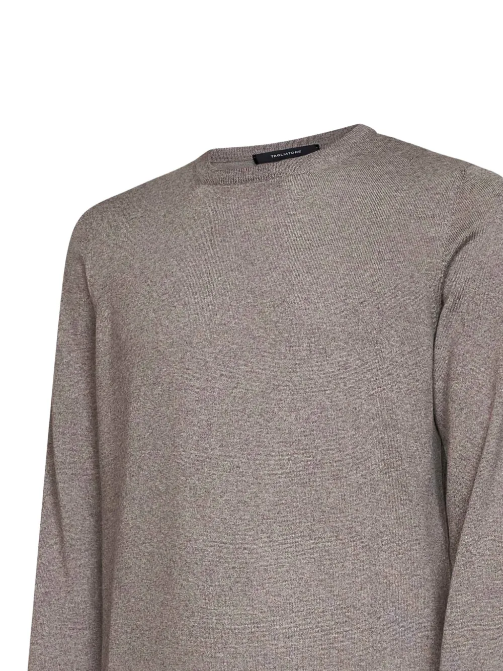 Tagliatore Marley crew-neck virgin-wool sweater Bruin