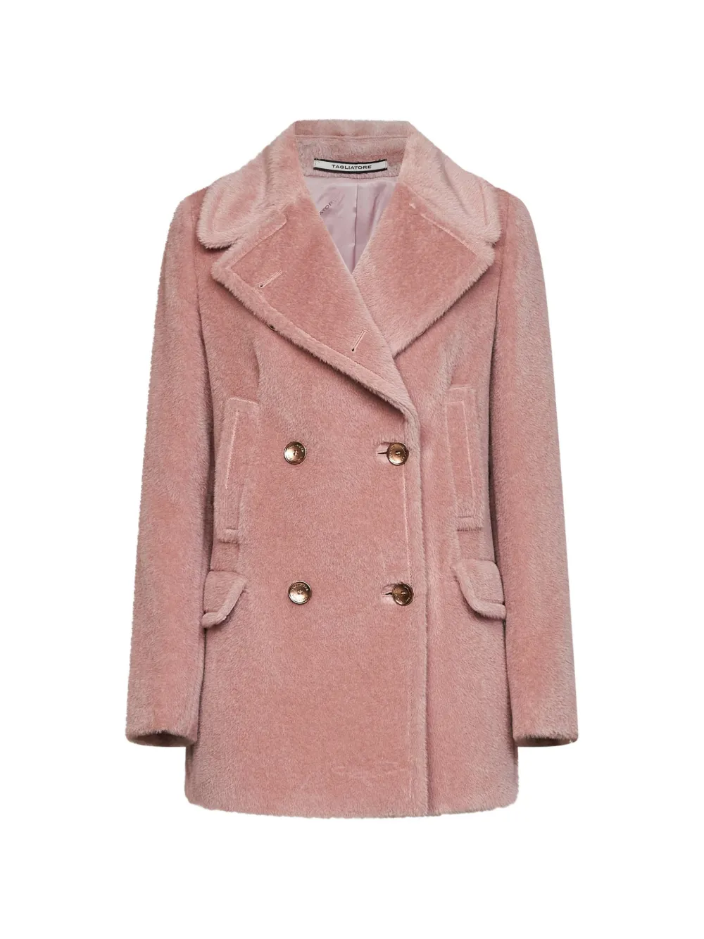 Tagliatore double-breasted A-line coat Roze
