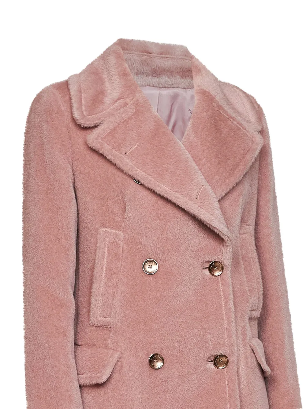 Tagliatore double-breasted A-line coat Roze