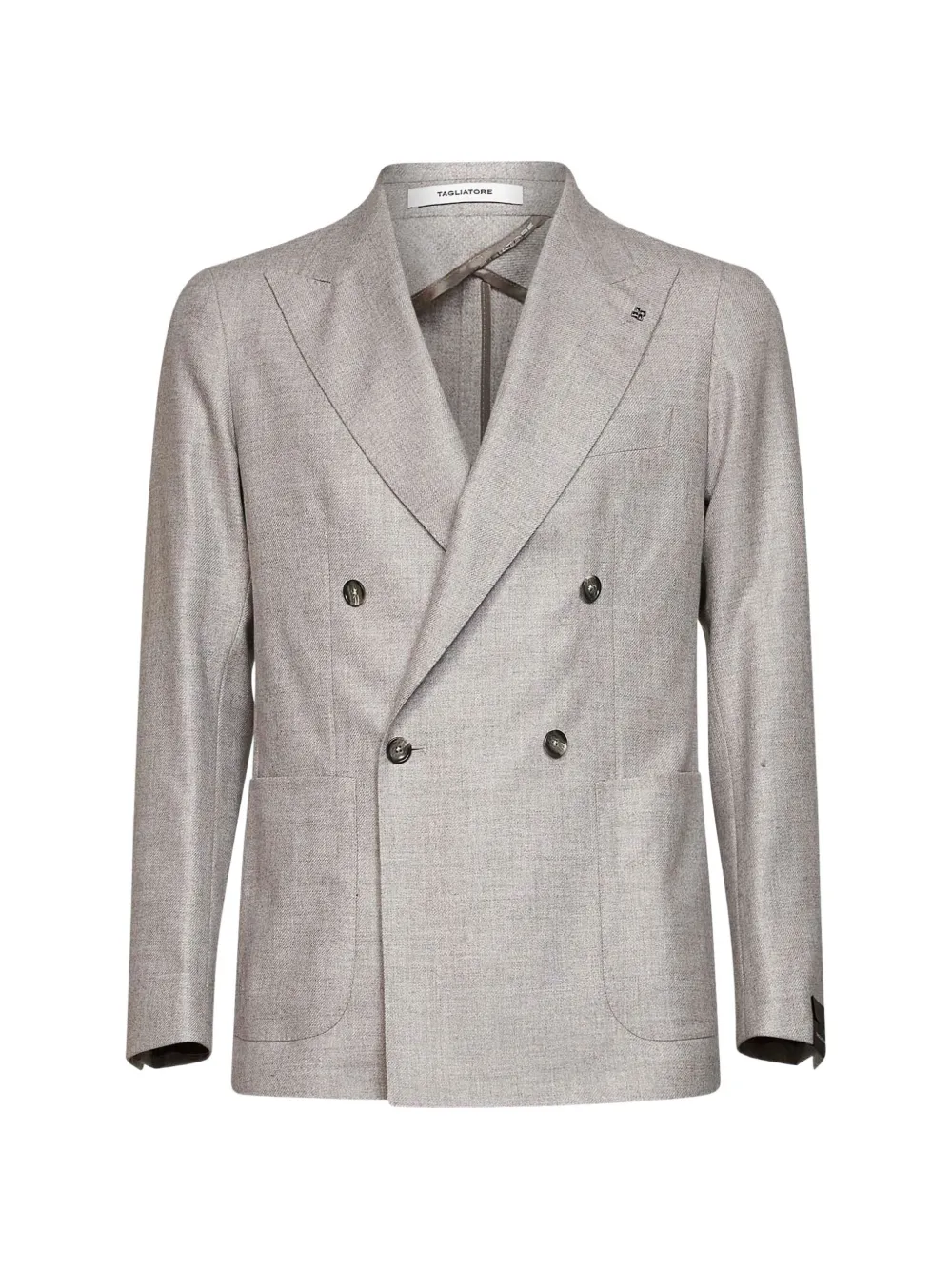 Tagliatore double-breasted peak-lapel blazer Grijs