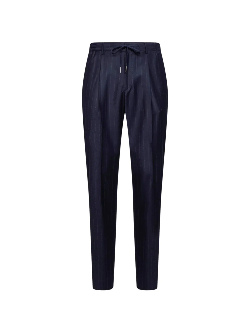 Tagliatore Newman pinstriped virgin-wool trousers Blauw