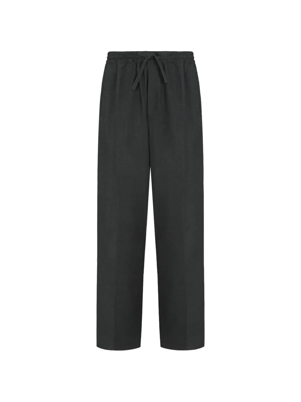 Umit Benan Julian silk drawstring trousers - Gris Umit Benan Julian silk drawstring trousers - Gris
