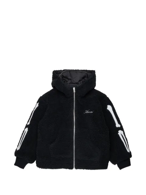 AMIRI KIDS bone-appliqué hooded jacket
