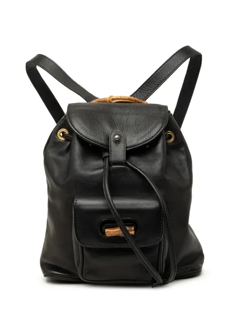 Gucci Pre-Owned 2000-2015 Mini Calfskin Bamboo Drawstring backpack
