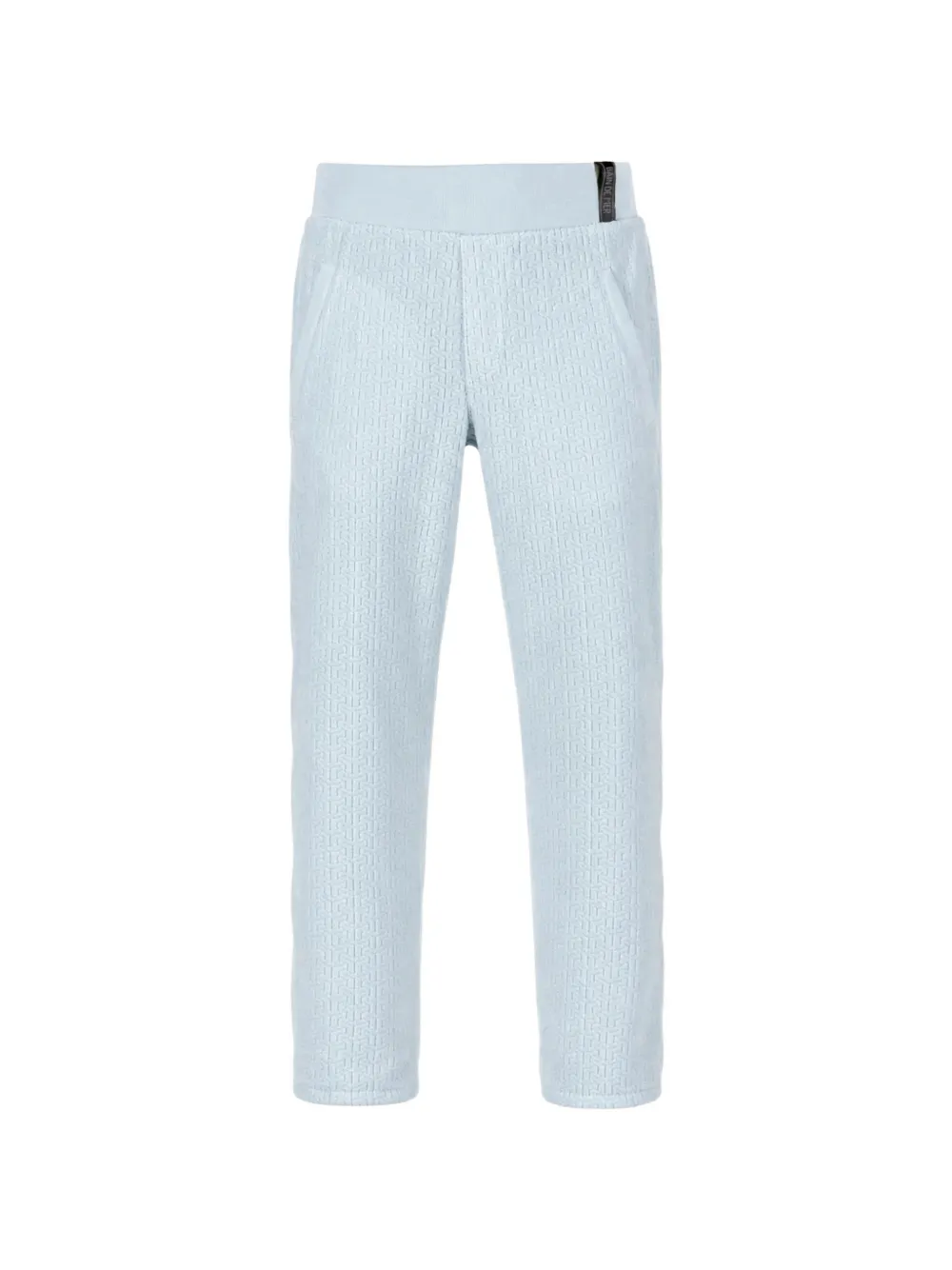 BAINDEMER monogram-jacquard track pants - Blu