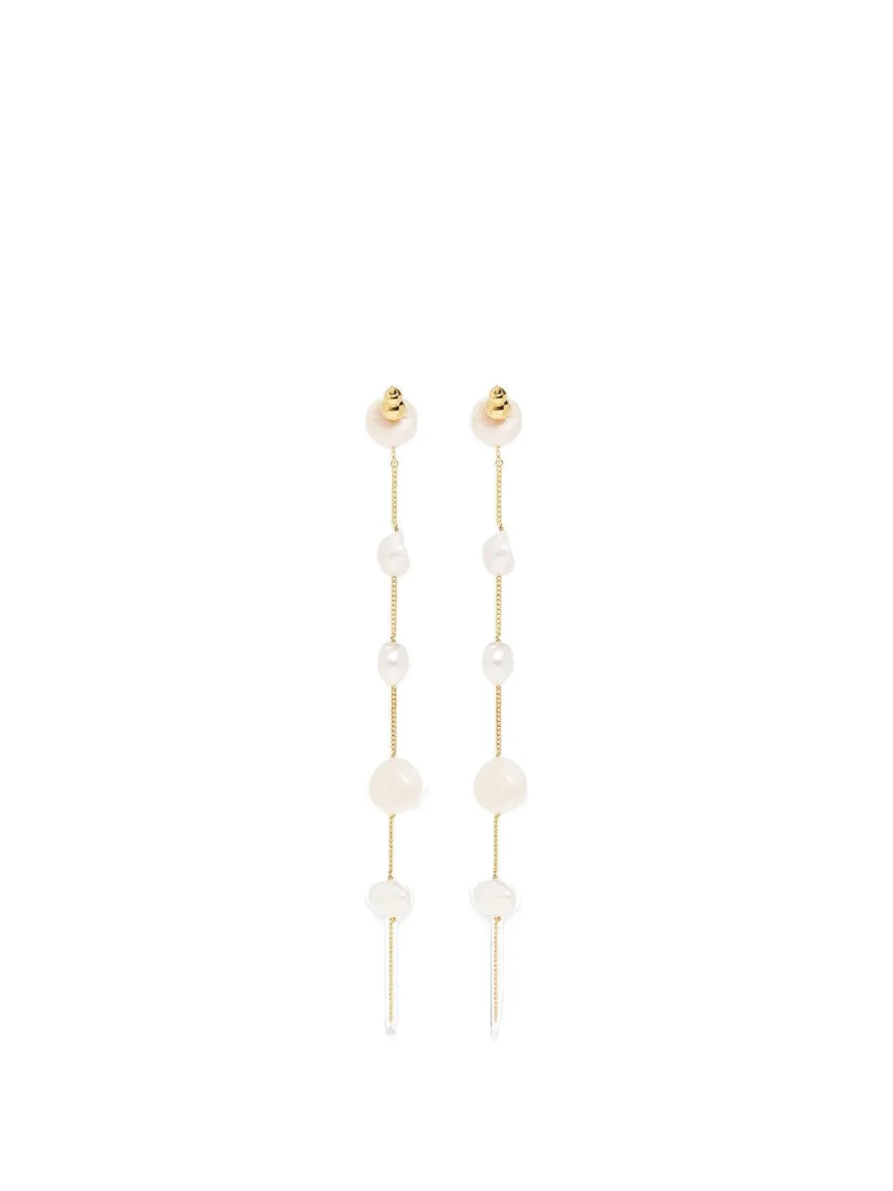 Cult Gaia pearl-embellished drop earrings - Oro