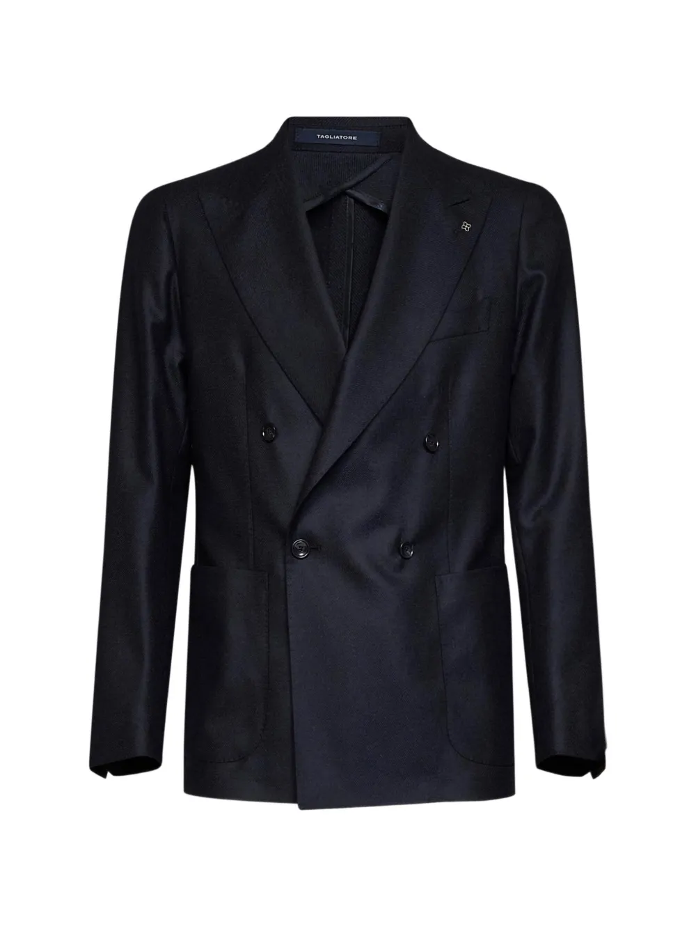 Tagliatore Montecarlo double-breasted peak-lapel blazer Blauw