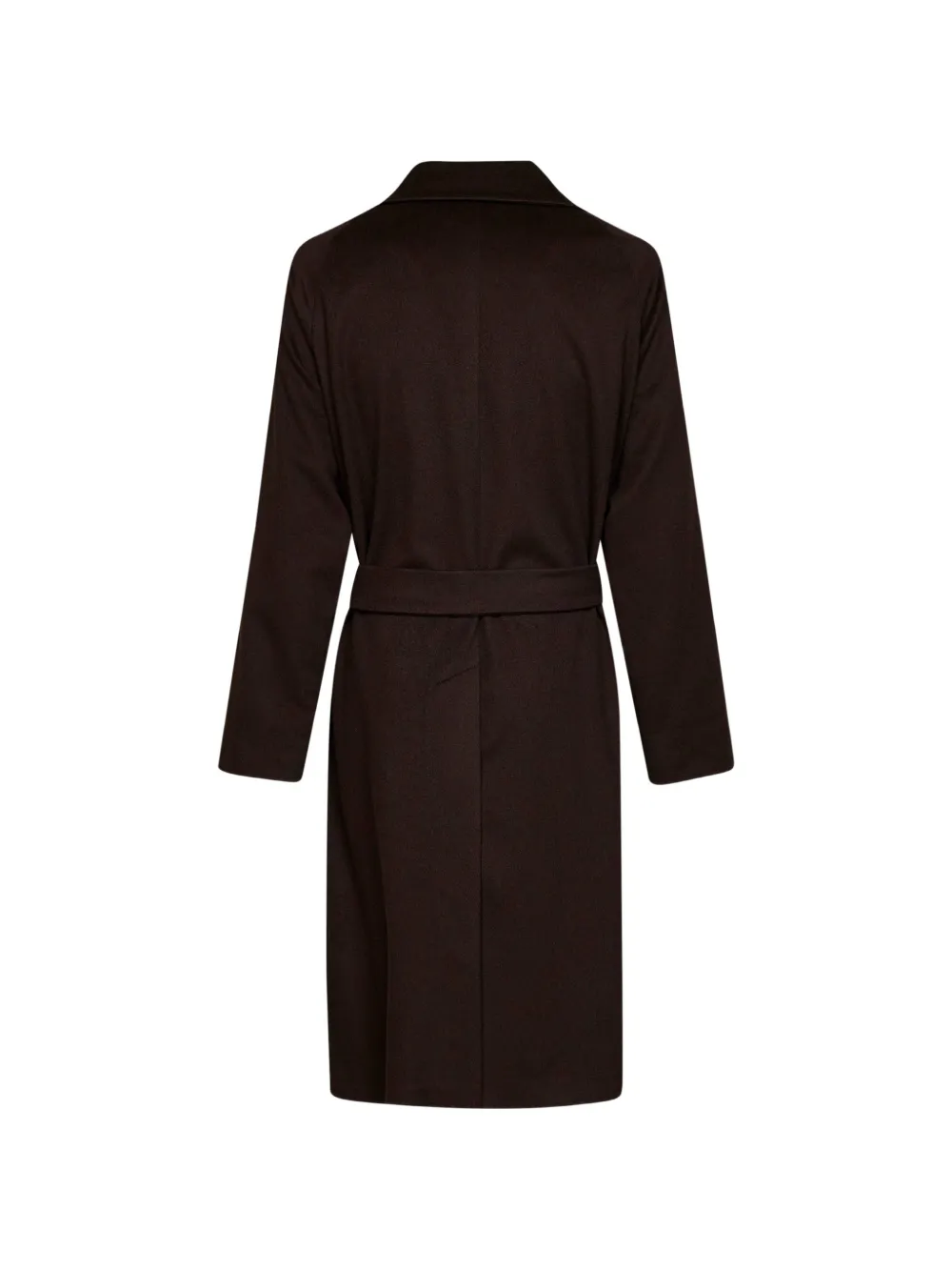 Tagliatore Hendricks belted double-breasted coat Bruin