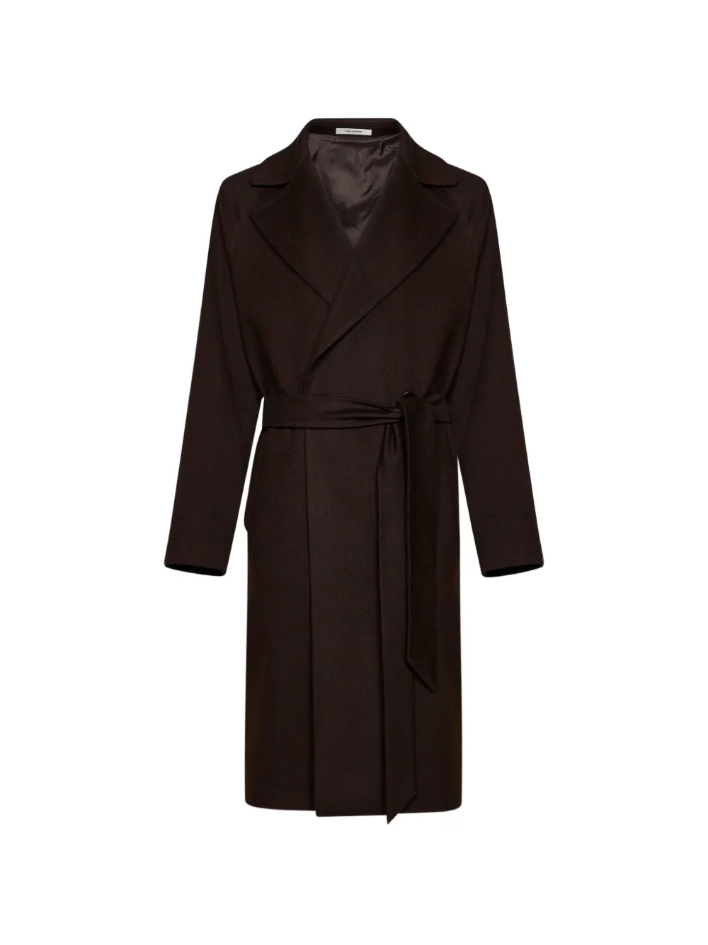 Tagliatore belted double-breasted coat - Brown