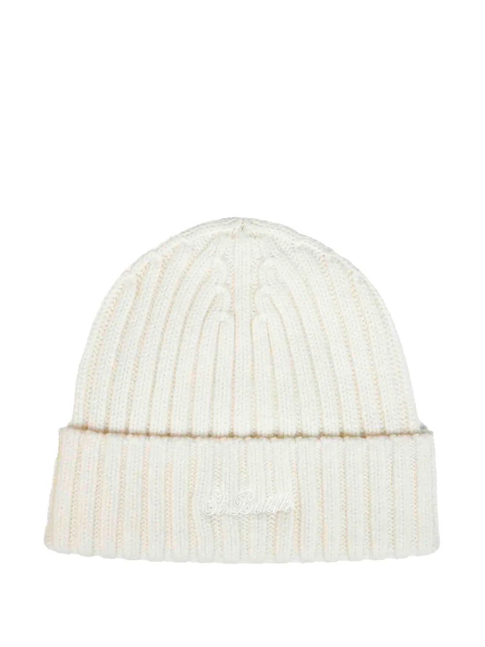 MC2 Saint Barth Ribgebreide wollen muts Beige