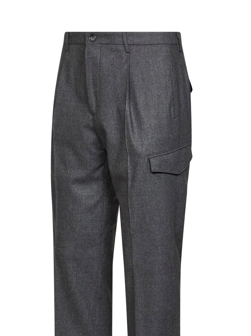 Tagliatore pleated tapered trousers Grijs