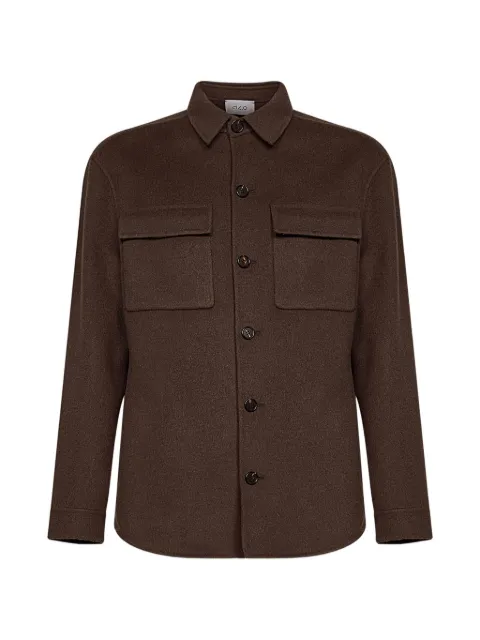 D4.0 wool patch-pocket shirt jacket