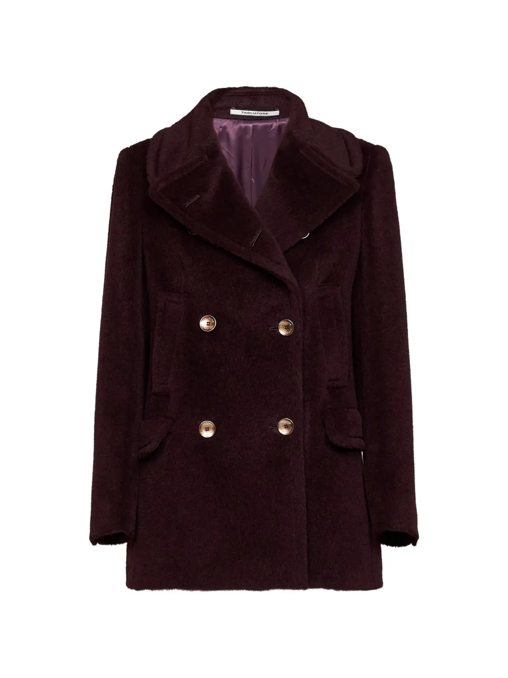 Tagliatore Blanche double-breasted A-line coat Rood